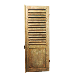 Drewniana okiennica Vintage dwustronna dwukolorowa 112x40cm